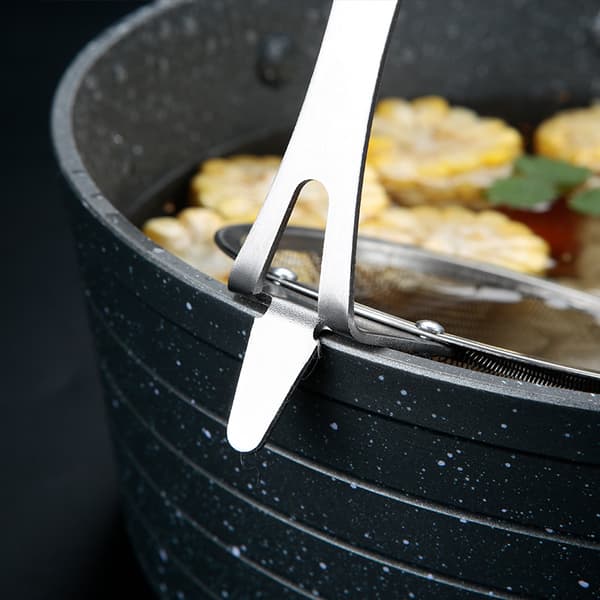 Mat Sil, Mesh Pasta Kurv med Håndtak, Rustfritt Stål Mesh Spider Sil