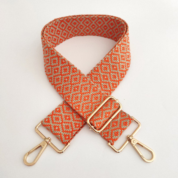 Justerbar taske rem, skulderrem, bred Orange