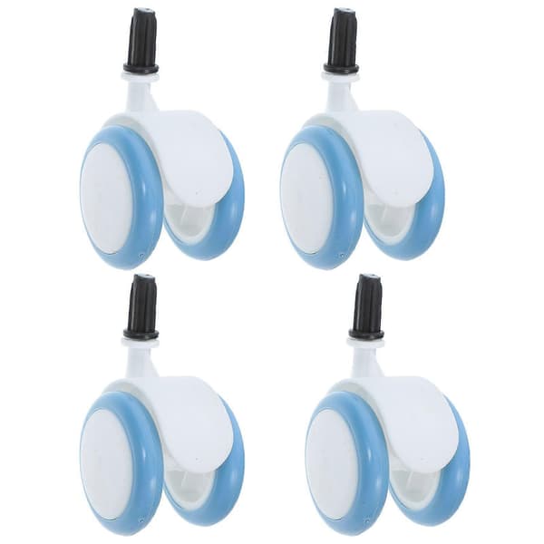 4 Pieces Wheel Universal Walker Wheels Replacement Plastic Rubber Wheels For Baby Stroller Playpen Walker Accessories Multi Multi 9.10X5.60X5.60CM