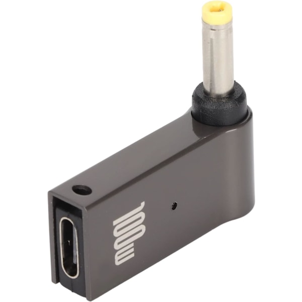 USB C Hona till Likström Hane-adapter, 100W PD Typ C till 5,5x1,7 mm Laddningsportadapter för Bärbar Dator, Snabbladdnings PD-adapter