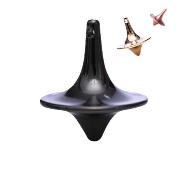 Rustfrit stål snurretop, premium udsøgt perfekt balance godt lavet metal skrivebord EDC lille fidget legetøj