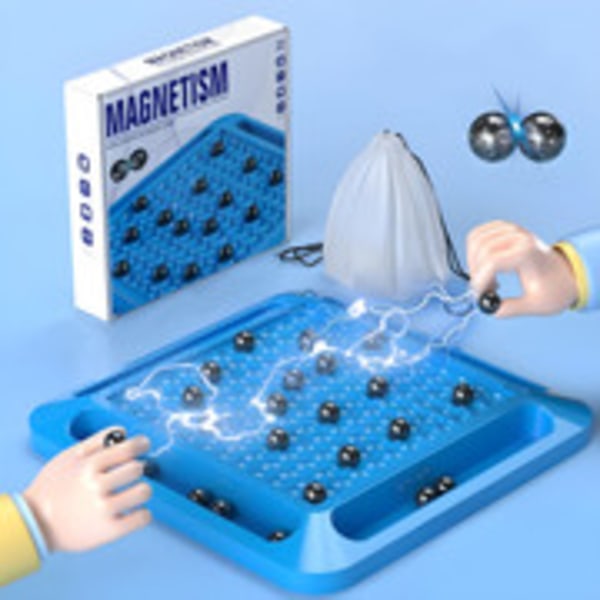 Magnetic Chess Game for Kids with Board Multiplayer Magnetic Battle Chess Parent-Child Magnetic Stones
