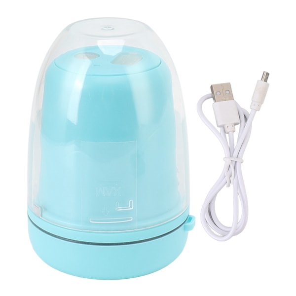 Bärbar Juicer Cup Multifunktionell Uppladdningsbar Liten 4 Blad Blender Fruktblandningsmaskin för Hem 260ml Blå