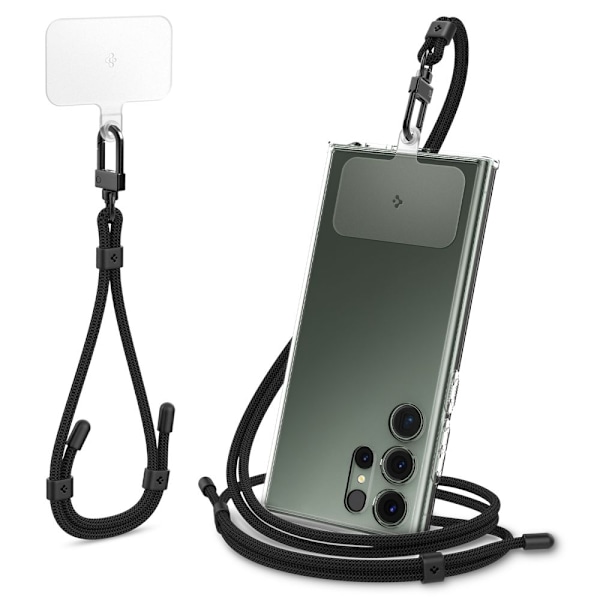 Spigen 2-PAK Universal Stroppsett Kryss & Håndledd Svart