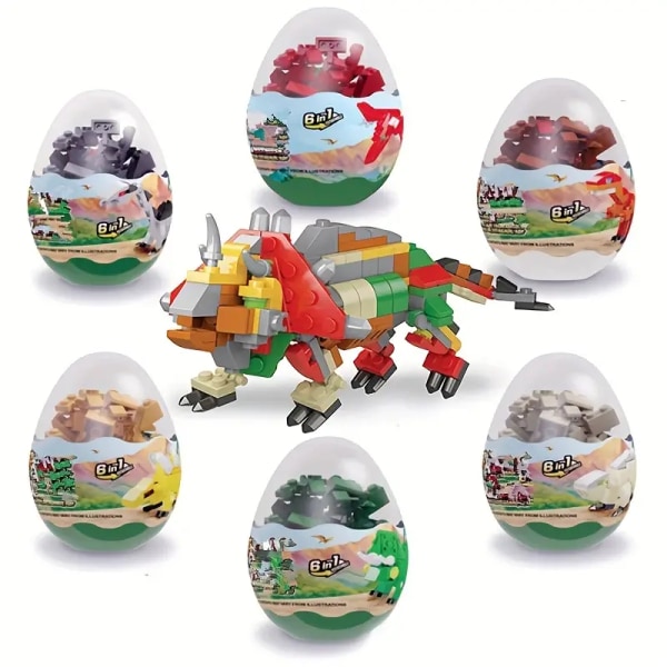 1 stk byggeklods Twist Egg Legetøj, Små partikelsamling pædagogisk legetøj