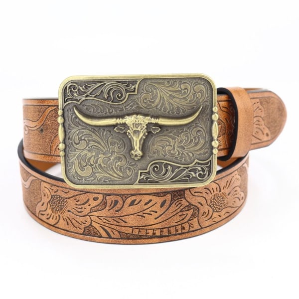 Western Cowboy Beltespenne Belte for menn 110CM 110 cm