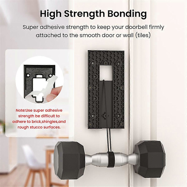 Videodørklokkeholder til Ring Video Doorbell 3/3 Plus/4 til Batteridørklokke Plus/Pro, Dørklokkeholder_xx