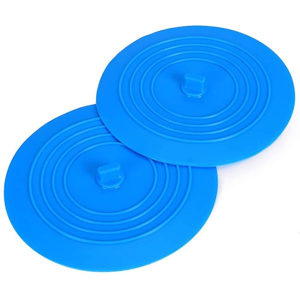 2-pack 6 tum Universal silikongummi - cover för avtappningsplugg för badkar