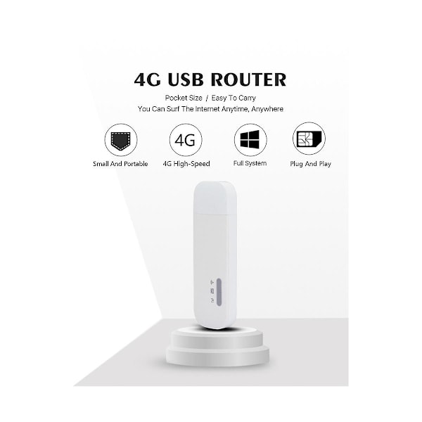 E8372 4g USB WiFi Dongle E8372h-153 Router 4g SIM-kort Trådløs Router 150Mbps Ekstern Antenne Por