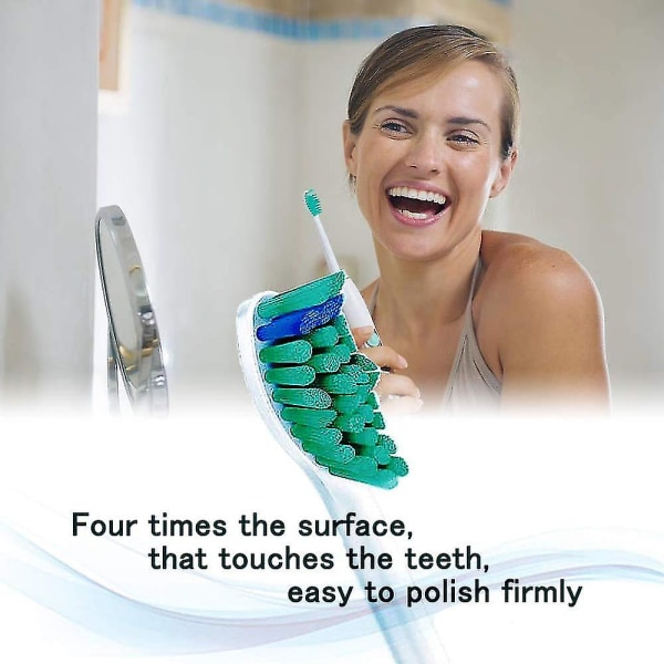 8 Pakkaa vaihdettavat hammasharjan päät Philipsille, Puhdista terveenä