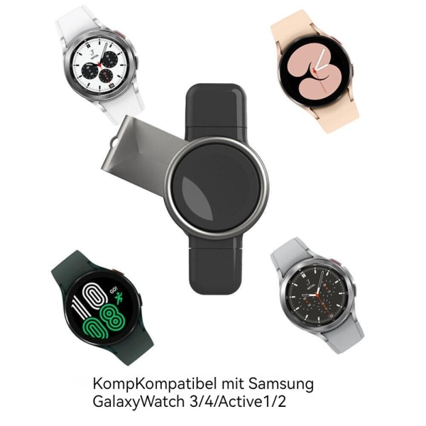 Trådløs lading for Samsung Galaxy Watch 5/4 42mm aktiv 1/2