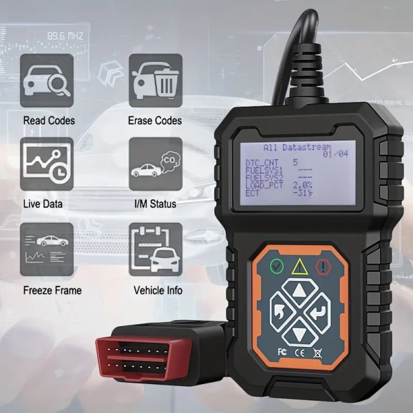 Bilkodelæser: Få øjeblikkelig diagnose af din bils Check Engine-lys med OBD2-scanner!