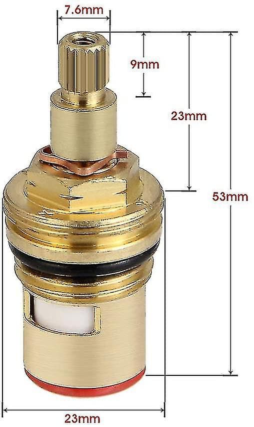 2 stk. Universal Udskiftning Messing Keramisk Disk Haneventil Indsats