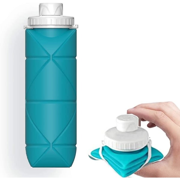Sammenklappelig vandflaske - Bærbar og lækagesikker til rejser