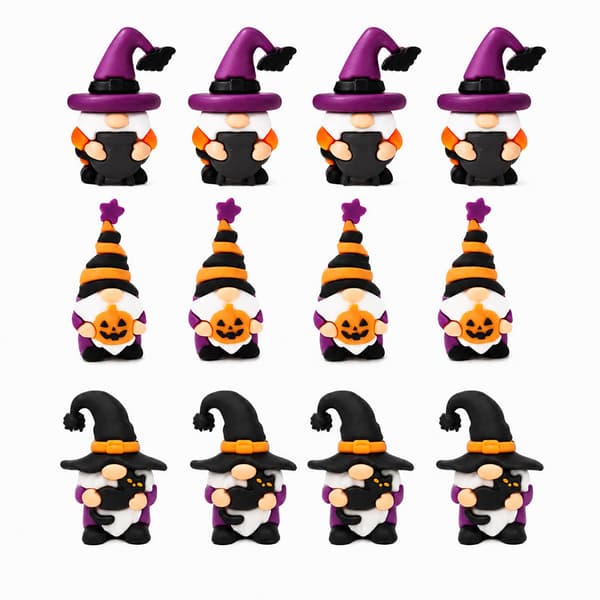 Halloween Nissefigur Sæt, Græskar Troldmand Mini Dekorationer til Bordplade, 3/6/12 Stk. 3pcs