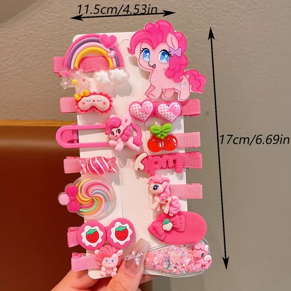 Blomsterhårklemmer Sæt - Søde Blomstertilbehør til Piger Biky 14-piece Set