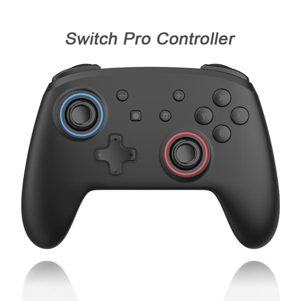 Switch Pro Controller, Trådløs Switch Controller med LED-lys/Dobbelt Vibration, Fjernbetjeningsspil
