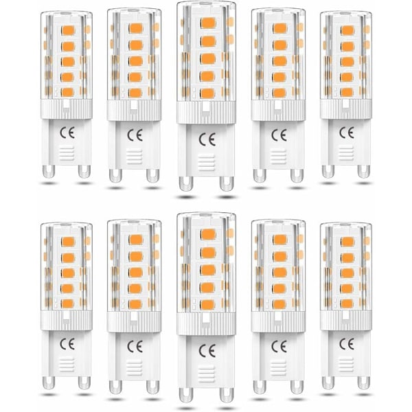 10 stk G9 LED-lampe Dimbar 5W Varm hvit 3000K G9 LED-lamper Halogen-ekvivalent 50W AC110/220V