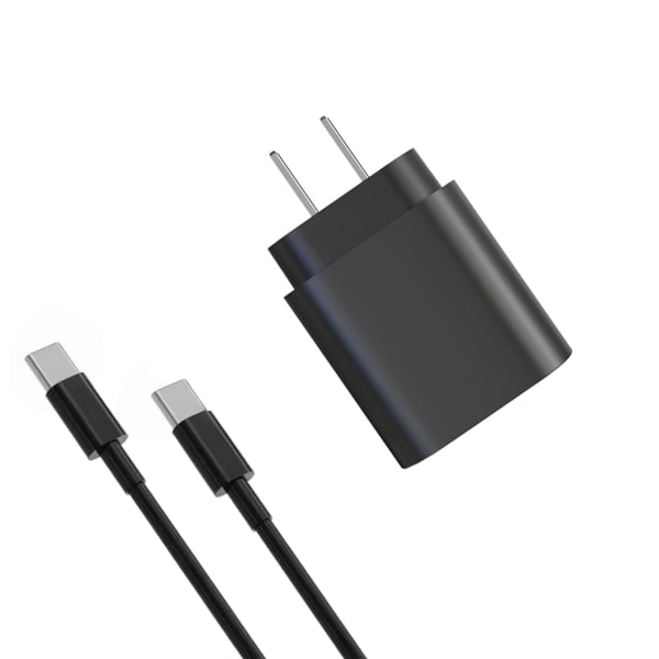 USB-C Laddningskontakt Snabb och Säker Telefonladdningsadapter för GalaxyS23, S22, S21, S20, S10, Note 20, A53, A52, A33 A7 Black - US