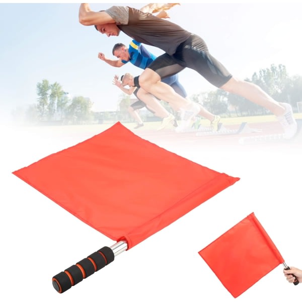 Urheilutuomarin lippu, jalkapallotuomarin kulmaliput kestävät, kestävät jalkapallon jääkiekkoharjoitteluun (punainen)