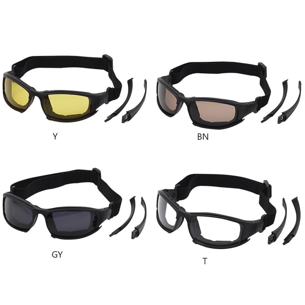 Vindtætte solbriller, unisex motorcykel ridebriller, øjenbeskyttelse