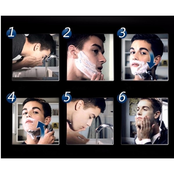 4 stk/sett Utmerket barbering 5-lags barberblader kompatible for Fuson For Men Face Care eller Mache 3