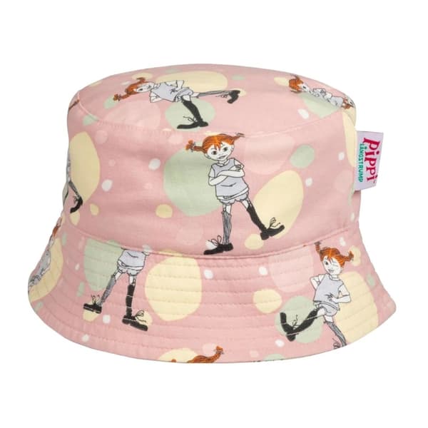 Pippi Langstrømpe - Munter Pippi-hat lyserød 52/54 cm Ljusrosa pink