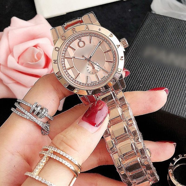 Mode Kvarts Quartz Watch Casual Armbåndsur Elegant Simple Accessories Fantastiske gaver til kvinder