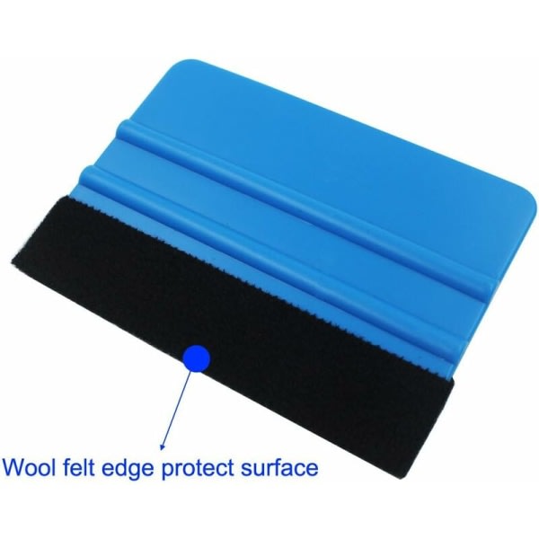 Fiber Edge Scraper for Car Vinyl Wrap Durable Window Film Scraper Sticker (2pcs)