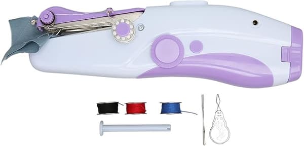 Mini Handheld Electric Sewing Machine with Double Needles for Home Use