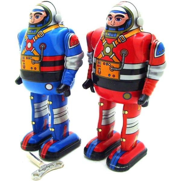 Astronaut Robot Spring Wind-up Tin Legetøj, Adult Collection Nyhedsgaver Hjem