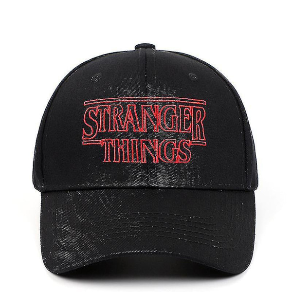 Stranger Things baseballkasket Stranger Things monogram broderet udendørs sportsvisir-farve: sort