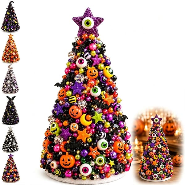 DIY Helmillinen Halloween-puun askartelusetti Beaded Halloween Tree - Monster
