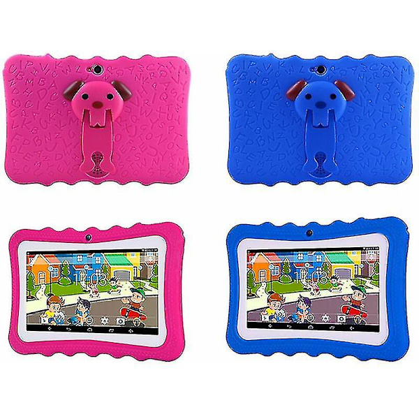 7\" Børnetablet Android Tablet PC 8GB ROM 1024*600 Opløsning Wifi Børnetablet PC, Pink