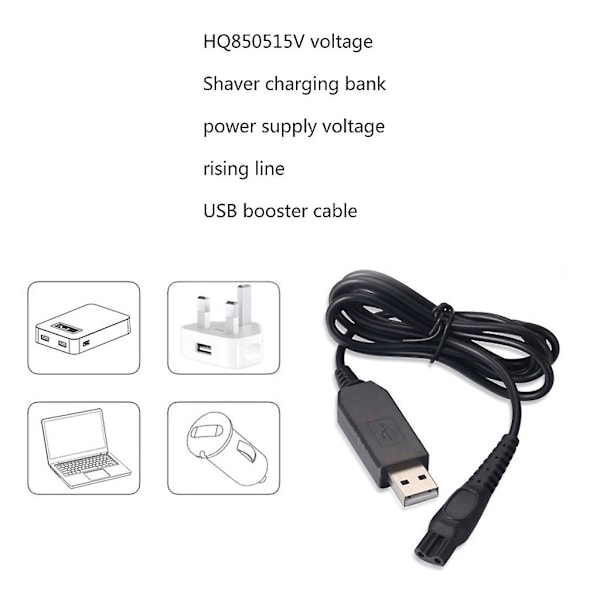 15 V:n One Blade -parranajokoneen laturi Norelco Oneblade Qp6510 Qp6520 Qp6530 Qp6550 USB - DC 15 V:n virtalähde