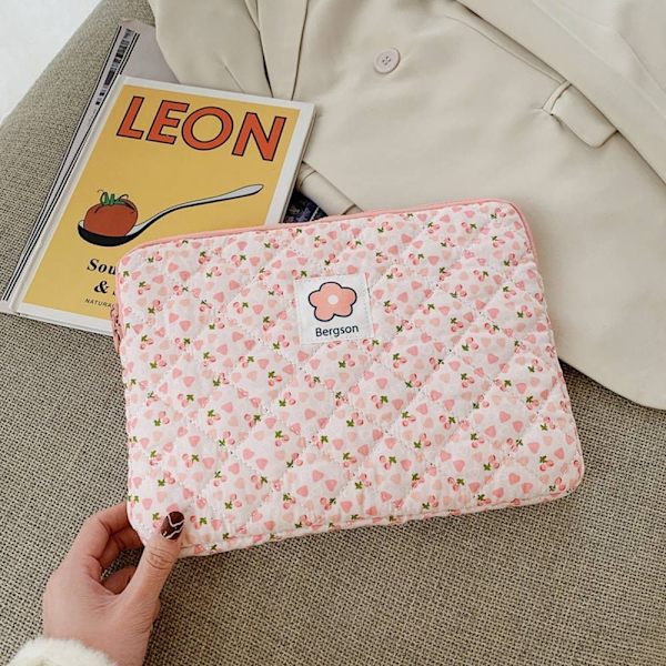 Bærbar computer sleeve taske for, taskefor, taske 11INCH PINK FLOWER PINK FLOWER 11inch Pink Flower