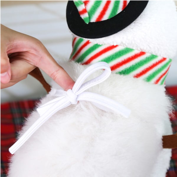 Joulun lumiukko lemmikkipukukoira Lumiukko pukukoira