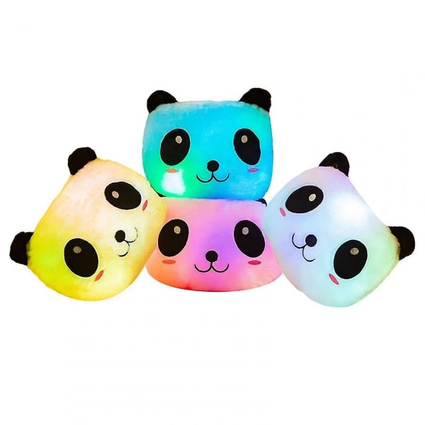 Luminous Panda Pillow Pehmolelu jättiläinen Nukke Valoisa Panda Ystävänpäivä Värityyny Valoisa Panda Pehmotyyny 2021 | Ylellinen tyyny (keltainen)