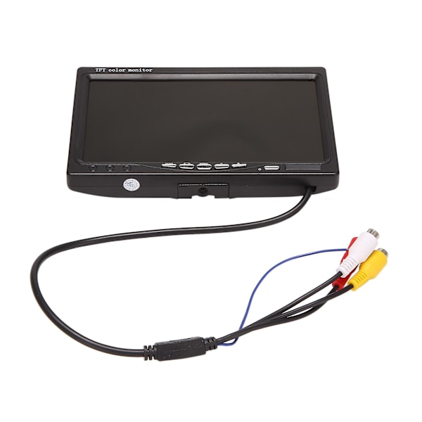 12V-24V 7-tums TFT LCD Färg HD-skärm för Bil CCTV Backkamera Backningskamera Bil Ele