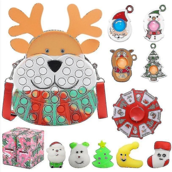 Julkalender Gåva Fidget Leksaker Stressavlastning Fidget Leksak Blind Box Barn 11