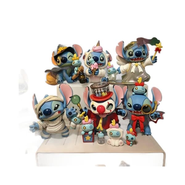 Stitch Funny Diary 2.0 Blind Box-figur, samleobjekt i PVC til skrivebords- og biludstilling Random 1