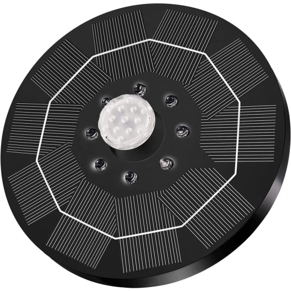 Solcellsfontän Solcellsfontän vattenfontän LED / Vattenpump-WELLNGS svart