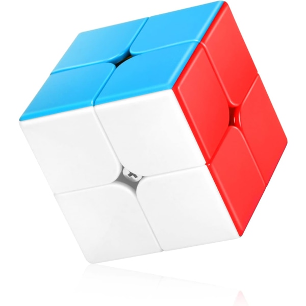 Speed ​​Cube 2x2 Stickerless, Profesjonell Puzzle Cube, Brain Teasers Toy