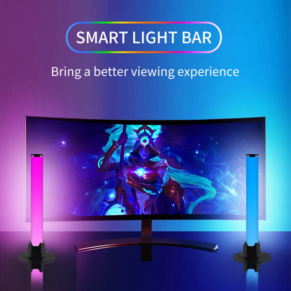 Smart LED Lightbar, RGB Gaming Lamp Lighting Sync med musik och APP Control Led Lightbar TV Bakgrundsbelysning Ambient Lampa för spel