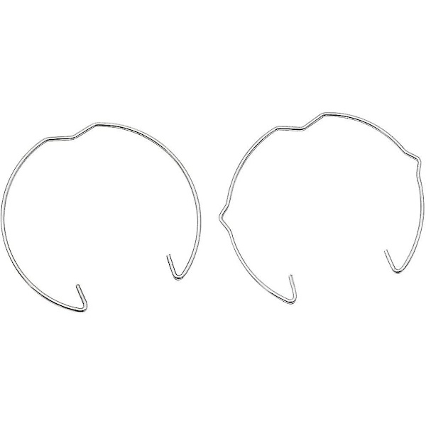 30-pak fjederlåsringe til GU10 MR16, 50 mm diameter, til indbyggede downlights, LED- og halogenlamper