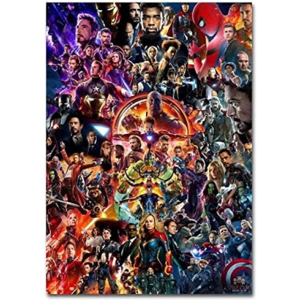 Marvel Movie Avengers Endgame Puslespil 300/500/1000 brikker træpuslespil Voksne Børn Pædagogisk legetøj Familiespil Tl61zv 1000 brikker