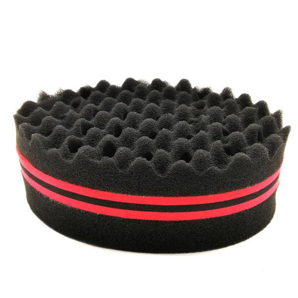 One Pack Short Hair Twist Sponge Big Holes Hair Brush Sponge Twist Wave Barber