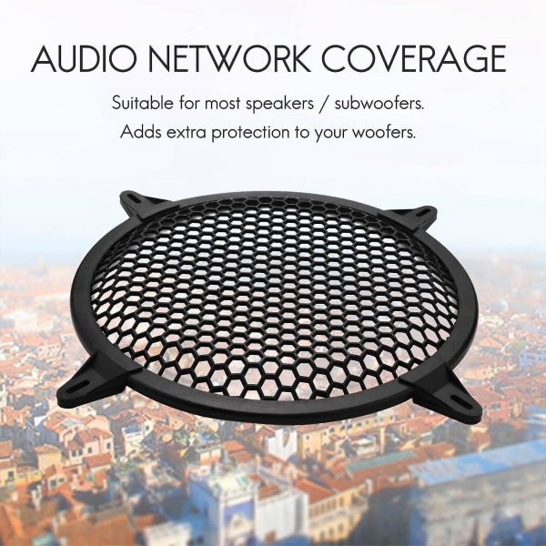 Subwoofer Grid Autokaiutinvahvistin Grill Cover Mesh - 10 tuumaa