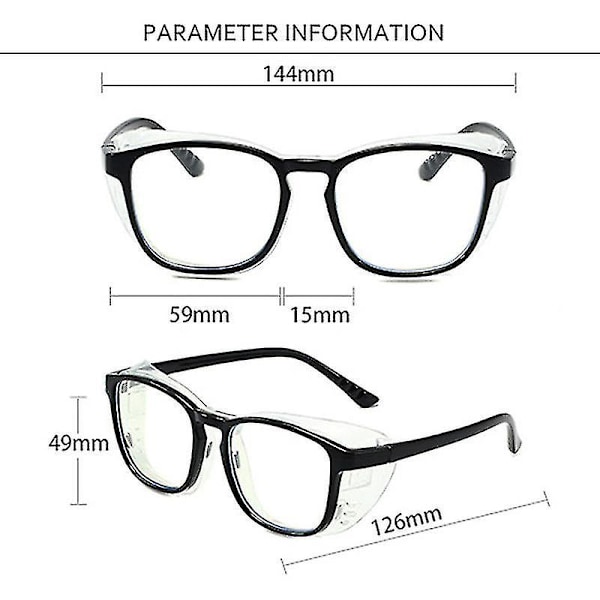 Fuktkammarglasögon Anti Torra Ögon Män Kvinnor Anti Pollen Ljusblockerande Glasögon Gafas Para Ojo Seco Bjl C1 Black