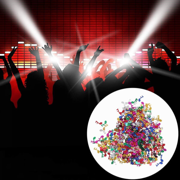 Musikknote konfetti fargerik konfetti fest borddekorasjoner for bryllupsbursdag brudedusj musikkfest